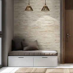 Modulo Plaquette De Parement|Plaquette De Parement<Plaquette de parement pierre naturelle - NATIMUR CREAM - - 0,47m² - intérieur/extérieur