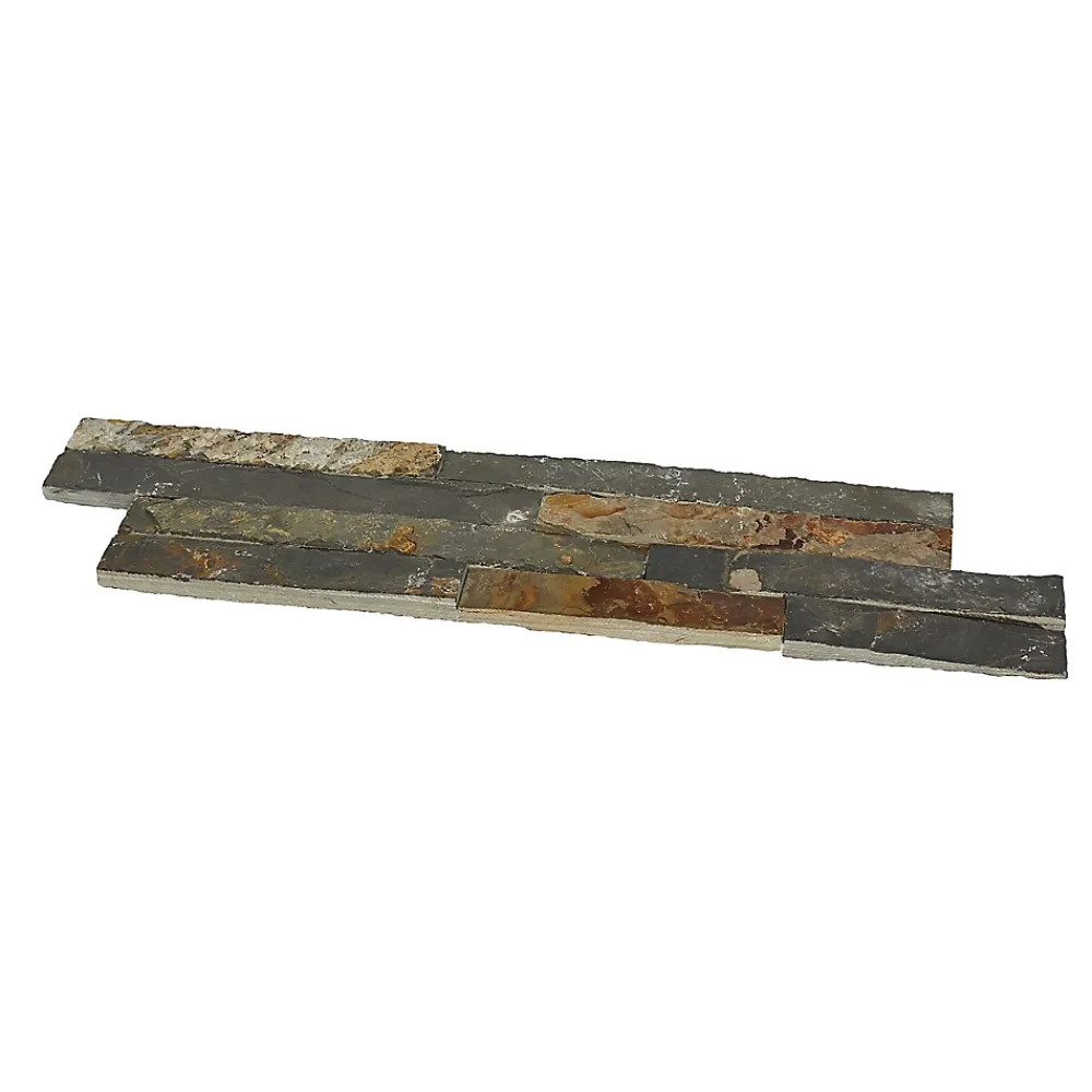 Plaquette De Parement|Plaquette De Parement<Plaquette de parement Slim 2 pierre naturelle multicouleur (vendue au carton)