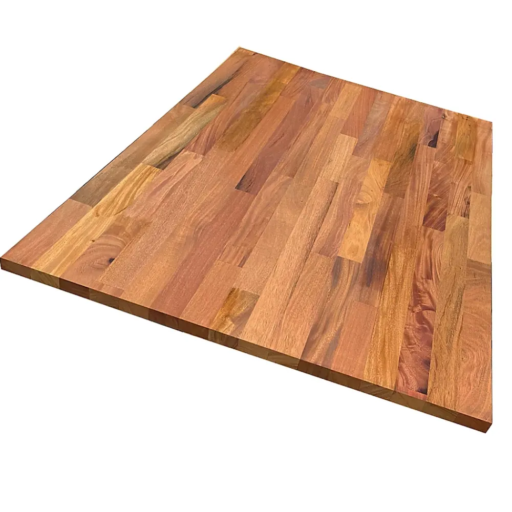 Forestea Plateau De Table<Plateau acajou massif huilé lamellé collé abouté 1600 x 800 x 26 mm