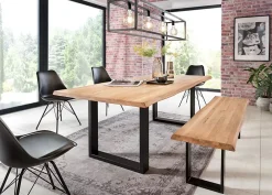 Plateau banc chêne 200 x 35 cm, ép.40 mm- Plateau De Table
