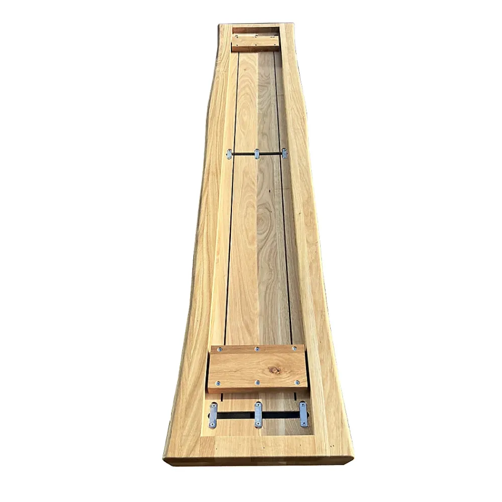 Wood&Sens Plateau banc Chêne Pré-huilé Bords Naturels, L.200 cm x l.35 cm, Ep. 40 mm- Plateau De Table