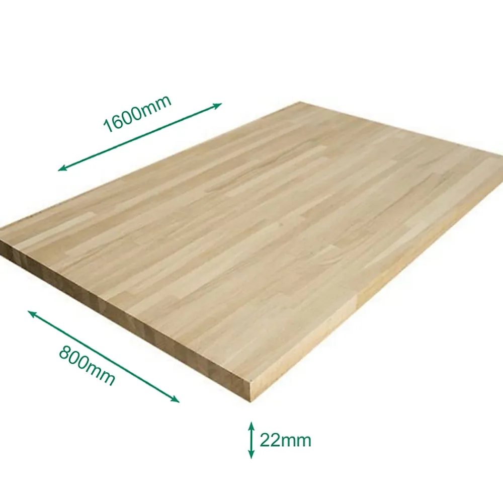 Forestea Plateau chêne massif lamellé collé abouté 1600 x 800 x 22 mm- Plateau De Table