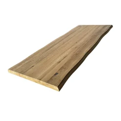 Wood&Sens Plateau de table pleines lames Chêne Rustique bord naturel flacheux L.200 X l.80 cm, Ep.40 mm- Plateau De Table