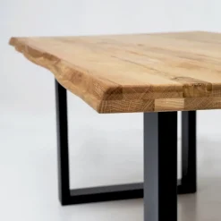 Wood&Sens Plateau de table pleines lames Chêne Rustique bord naturel flacheux L.200 X l.80 cm, Ep.40 mm- Plateau De Table