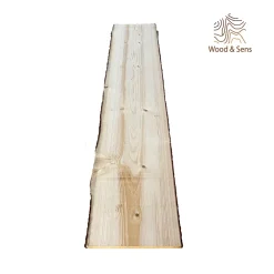 Wood&Sens Plateau De Table<Plateau de table Sapin massif bords naturels flacheux L.250 X l.40-60 cm, Ep.40 mm