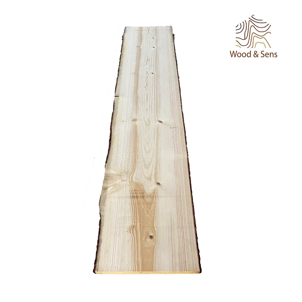 Wood&Sens Plateau De Table<Plateau de table Sapin massif bords naturels flacheux L.250 X l.40-60 cm, Ep.40 mm