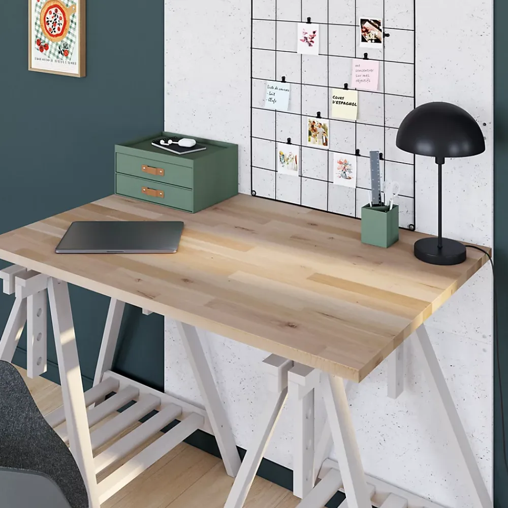 Plateau en bouleau massif 80 x 120 cm, ép.27 mm- Plateau De Table