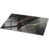 Tulup Plateau En Verre<Plateau en verre trempé 100x50 cm Motif marbré avec veines