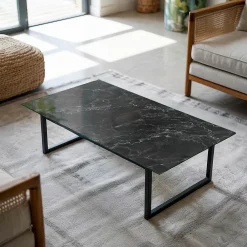 Tulup Plateau En Verre<Plateau en verre trempé 140x70 cm Motif de marbre veiné