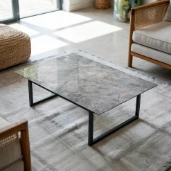 Tulup Plateau En Verre<Plateau en verre trempé 80x60 cm Motif naturel de marbre
