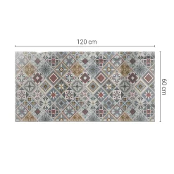 Tulup Plateau En Verre<Plateau en verre trempé 120x60 cm Motif mosaïque avec ornements