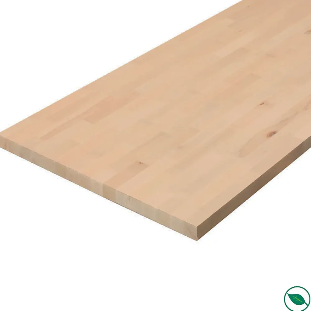 Forestea Plateau hêtre massif lamellé collé abouté 1200 x 800 x 18 mm- Plateau De Table