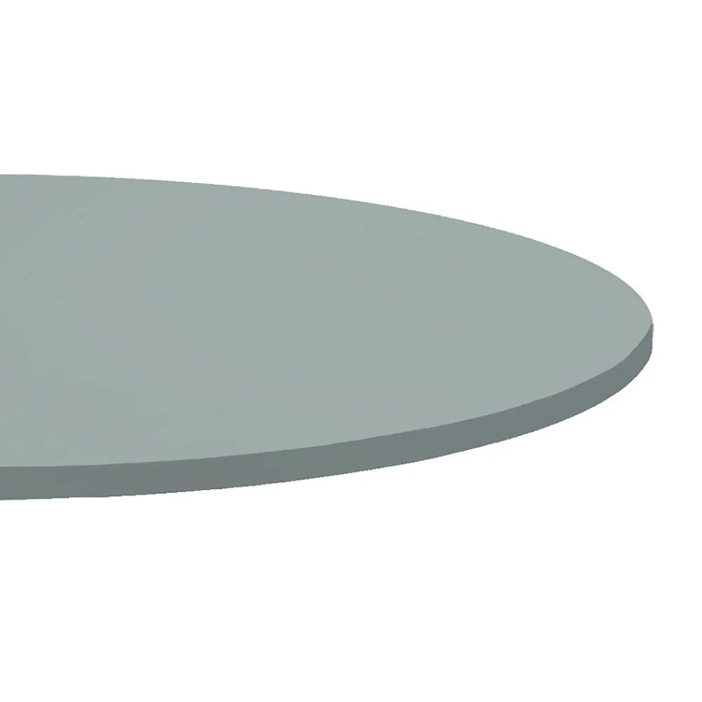 Restootab Panneau Bois, Osb, Mdf<Plateau rond 80cm couleur gris medio -