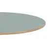 Restootab Plateau rond 70cm couleur gris medio chants imitation bois -- Panneau Bois, Osb, Mdf