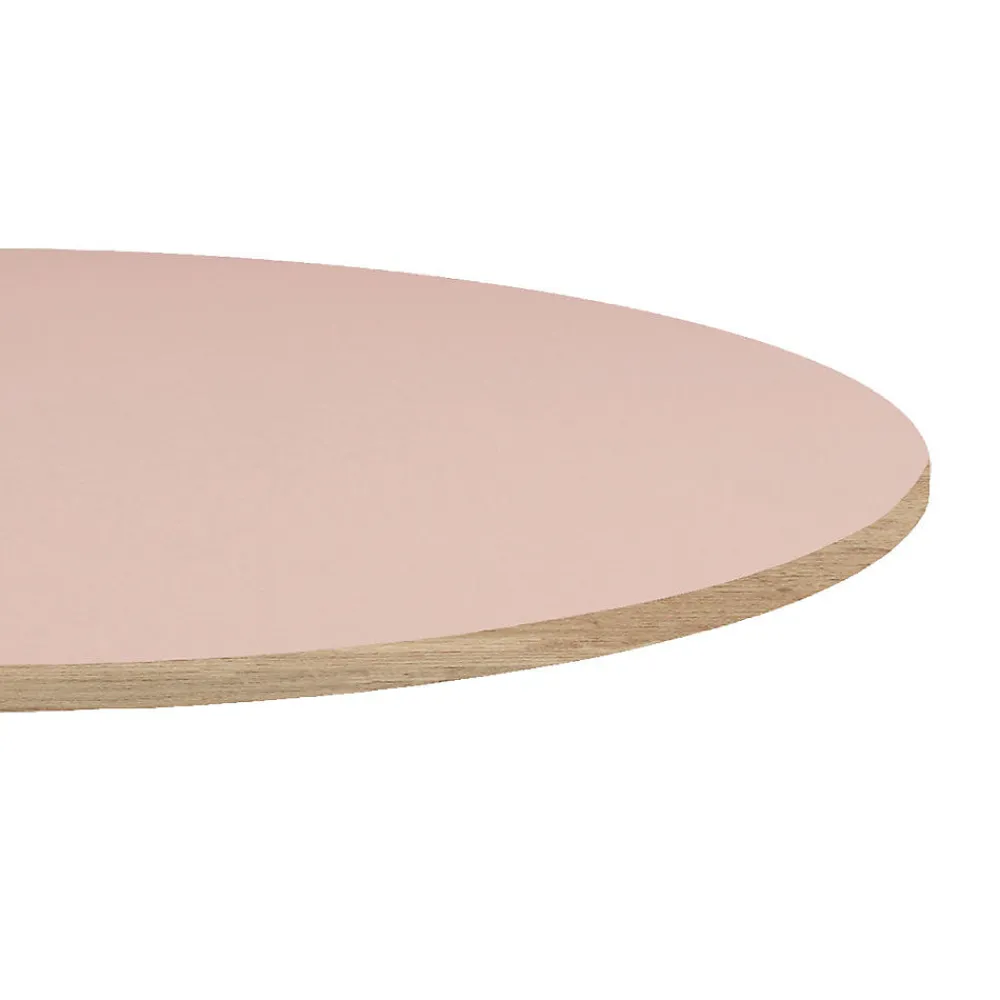Restootab Panneau Bois, Osb, Mdf<Plateau rond 70cm couleur rose bourbon -