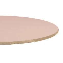 Restootab Plateau rond 90cm couleur rose bourbon -- Panneau Bois, Osb, Mdf