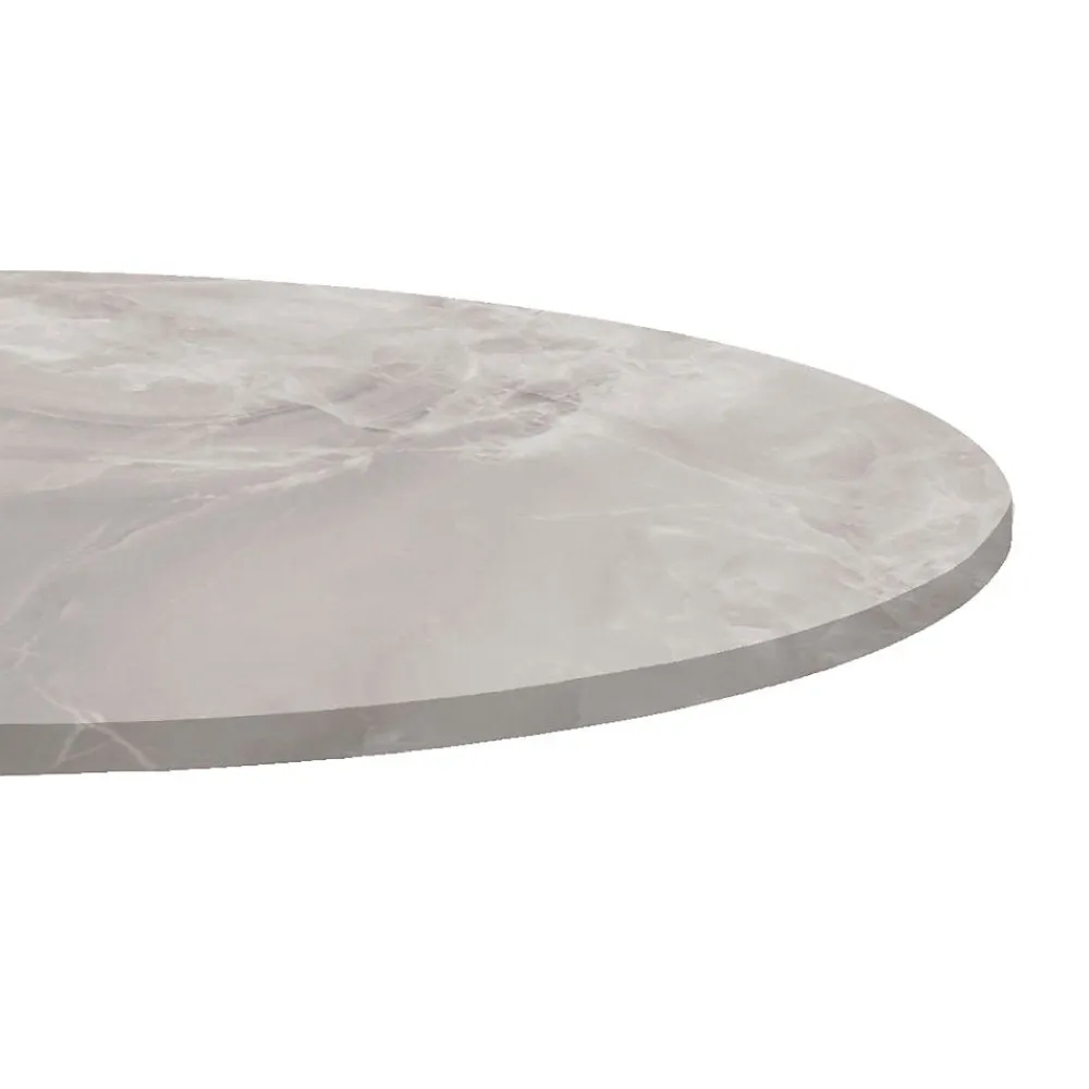 Restootab Panneau Bois, Osb, Mdf<Plateau rond 90cm decor marbre perla -
