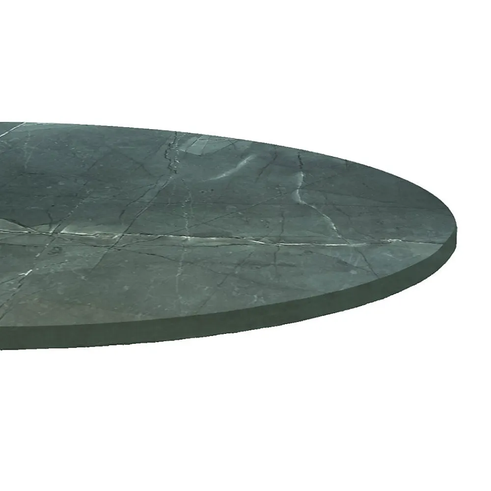 Restootab Plateau rond 80cm decor marbre jade -- Panneau Bois, Osb, Mdf