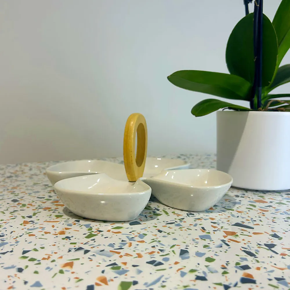 Restootab Plateau 70x70 decor terrazzo spectra -- Panneau Bois, Osb, Mdf