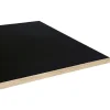 Restootab Plateau 120x70 noir chants bois -- Panneau Bois, Osb, Mdf