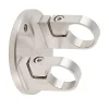 MySystem Platine de fixation à l'anglaise Modèle 53 - diam. 150/45 - pour tube diam. 42,4 mm - Inox 304- Accessoire D'Escalier