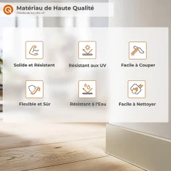 Quest Plinthe Pour Sol En Vinyle Et Pvc<Plinthe adhésive en PVC PREMIUM 10 cm, plinthe lisse flexible FLEX, pour sols RAL 1001, beige, 10 m