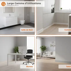 Quest Plinthe Pour Sol En Vinyle Et Pvc<Plinthe adhésive en PVC PREMIUM 10 cm, plinthe lisse flexible FLEX, pour sols RAL 1001, beige, 10 m