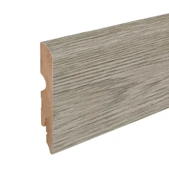 GoodHome Plinthe arrondie MDF décor 12 chêne brun 220 x 8 cm, ép.13 mm- Plinthe Pour Parquet Et Stratifié