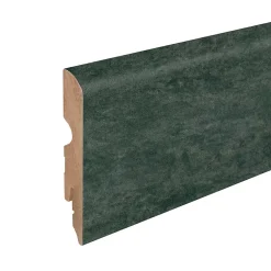 GoodHome Plinthe arrondie MDF décor 5 aspect pierre anthracite 220 x 8 cm, ép.13 mm- Plinthe Pour Parquet Et Stratifié