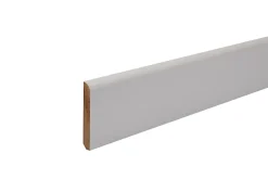 Plinthe Bois|Plinthe Bois<Plinthe arrondie MDF prépeint 120 x 10 cm, ép.10 mm