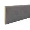 Plinthe Bois|Plinthe Bois<Plinthe arrondie MDF revêtu papier gris béton 240 x 8 cm, ép.14 mm