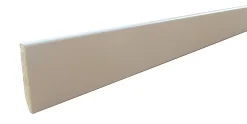 Plinthe Bois|Plinthe Bois<Plinthe arêtes vives avec bord arrondi MDF papier blanc 240 x 8 cm, ép.14 mm