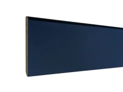 Plinthe arêtes vives avec bord arrondi MDF papier noir glossy 240 x 8 cm, ép.14 mm- Plinthe Bois|Plinthe Bois