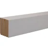 Plinthe arêtes vives MDF prépeint 200 x 7 cm, ép.10 mm (vendu par lot de 5)- Plinthe Bois|Plinthe Bois