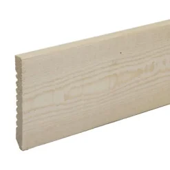 Lambris Mural<Plinthe brut de sciage coloris naturel 9 x 68 mm l.2,05 m