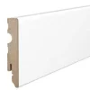 Eternal Parquet PLINTHE CARRÉE en FIBRE DE BOIS COMPACTE 80X15 BLANC (prix au mètre)- Plinthe Bois|Plinthe Bois