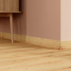 GoodHome Plinthe Pour Carrelage Sol<Plinthe carrelage effet bois brut beige L.45 x l.0,75 cm x ép.9 mm, Lulea
