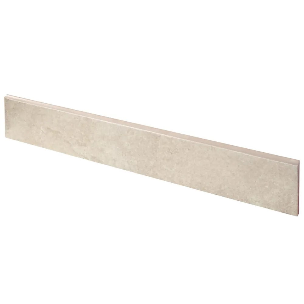 GoodHome Plinthe Pour Carrelage Sol<Plinthe carrelage effet pierre beige mocca L.45 x l.0,75 cm x ép.9,1 mm, Limo Mocca