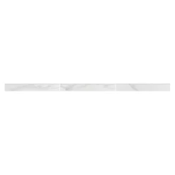 GoodHome Plinthe Pour Carrelage Sol<Plinthe carrelage intérieur effet marbre blanc L.60 x l.8 cm x ép.9 mm, Ultimate Marble