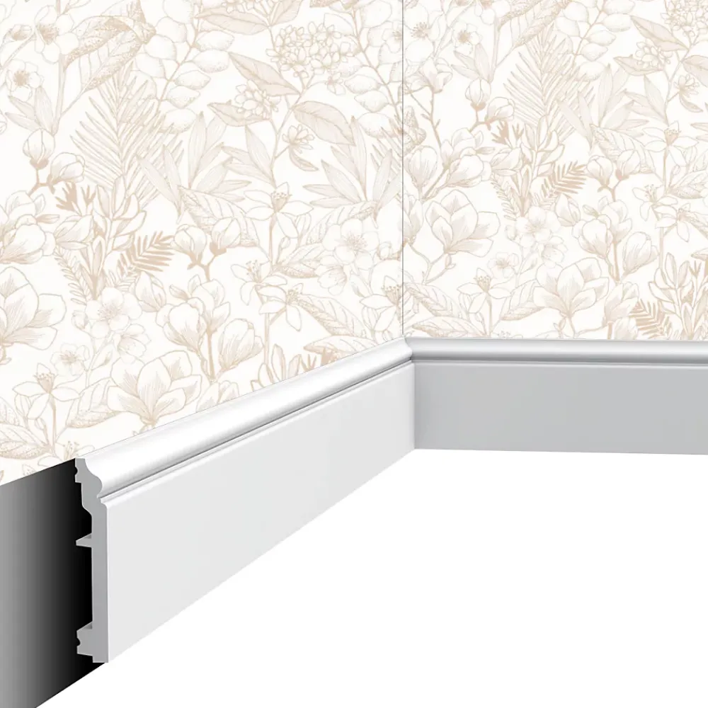 Cimaises Et Plus Plinthe décorative P02 - 10 x1,6x200cm (h x p x L) - moulure dé- Lambris Mural