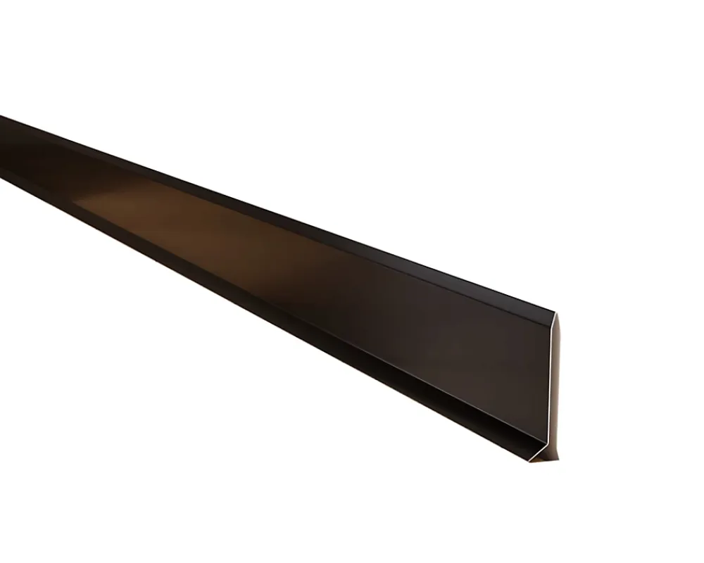 Ilcom Plinthe décorative pour mur F Noir mat - 60mm x 2700mm x 0,65 ep.- Plinthe Pour Parquet Et Stratifié