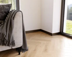 Ilcom Plinthe décorative pour mur F Noir mat - 60mm x 2700mm x 0,65 ep.- Plinthe Pour Parquet Et Stratifié