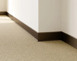 Ilcom Plinthe décorative pour mur F Noir mat - 60mm x 2700mm x 0,65 ep.- Plinthe Pour Parquet Et Stratifié