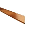 Ilcom Plinthe décorative pour mur F Cuivre poli - 60mm x 2700mm x 0,65 ep.- Plinthe Pour Parquet Et Stratifié