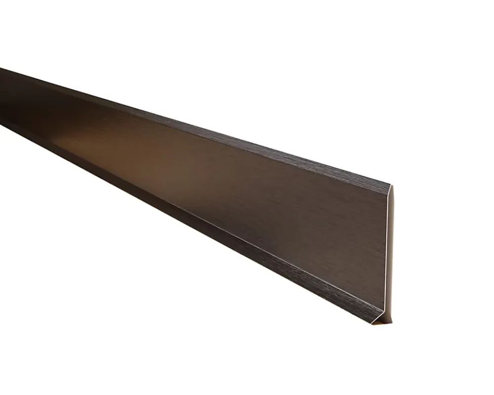 Ilcom Plinthe décorative pour mur F Noir satiné - 80mm x 2700mm x 0,65 ep.- Plinthe Pour Parquet Et Stratifié