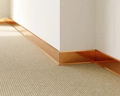 Ilcom Plinthe Pour Parquet Et Stratifié<Plinthe décorative pour mur F Cuivre poli - 100mm x 2700mm x 0,65 ep.