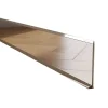 Ilcom Plinthe décorative pour mur F Argent poli - 100mm x 2700mm x 0,65 ep.- Plinthe Pour Parquet Et Stratifié