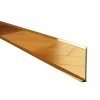 Ilcom Plinthe décorative pour mur F Or poli - 80mm x 2700mm x 0,65 ep.- Plinthe Pour Parquet Et Stratifié