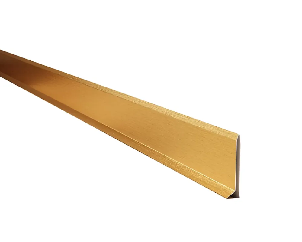 Ilcom Plinthe décorative pour mur F Or satiné - 60mm x 2700mm x 0,65 ep.- Plinthe Pour Parquet Et Stratifié