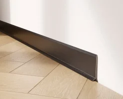 Ilcom Plinthe décorative pour mur F Noir satiné - 60mm x 2700mm x 0,65 ep.- Plinthe Pour Parquet Et Stratifié